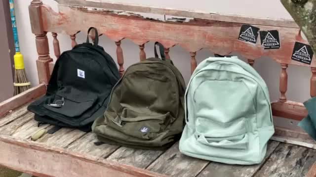WHEN EVIL - Tas Ransel Daily Backpack Corduroy Pria & Wanita