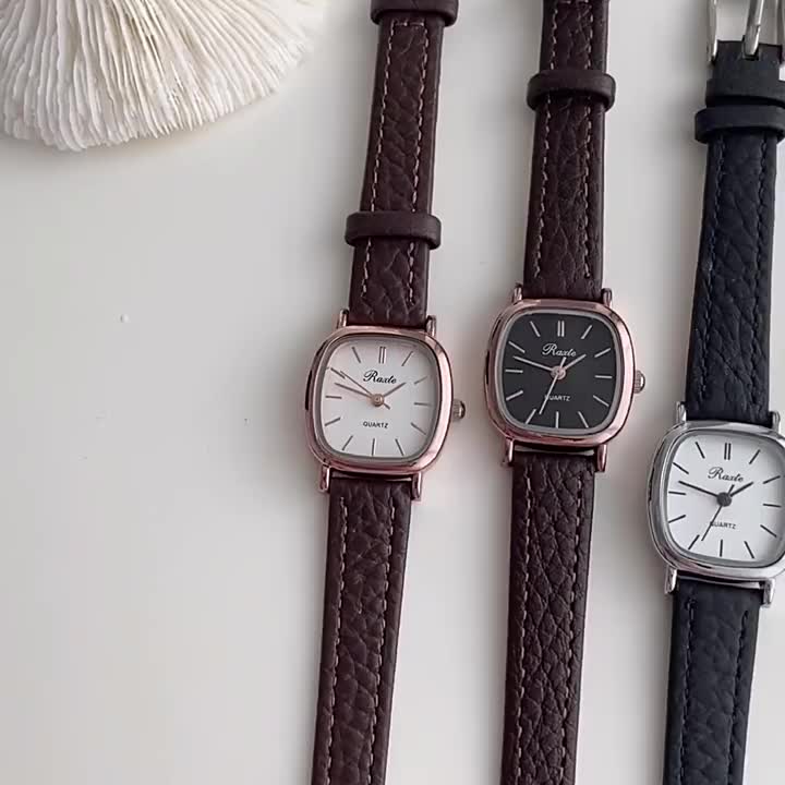 Miffy - Jam Tangan Wanita Gaya Casual Model Retro Analog Quartz Strap Pu Croco