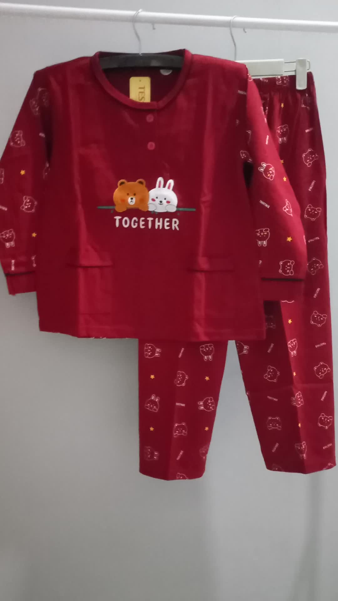 Baju Tidur PP Tanggung Tessa / Setelan Anak Perempuan (Lengan Panjang Celana Panjang)