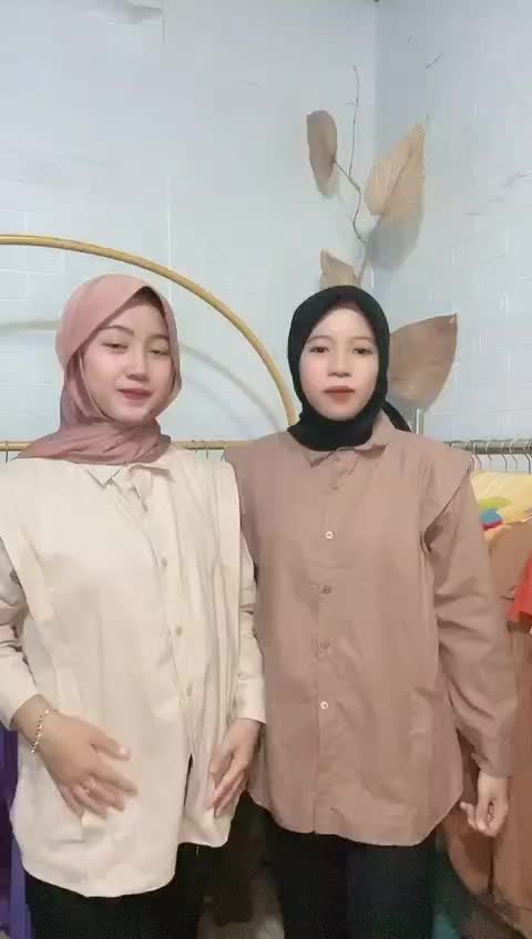SALMA SHIRT KEMEJA ATASAN WANITA Lengan Panjang - Baju Atasan Kemeja Linen Oversize Casual Blouses & Shirts Dewasa Katun Cewek
