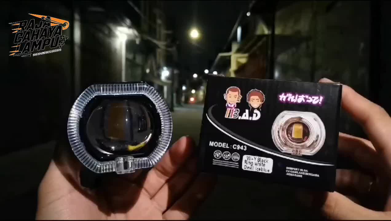 Projie Ala Ala Biled Mini 2,5 Inch BAD C943 Plus Shourd Devil Cut Off Universal Motor Dan Mobil Waterproof Car Lampu Kabel