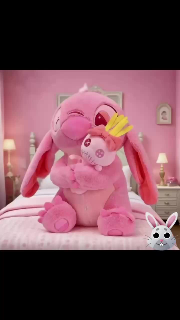 Boneka Stitch Peluk Anak Bebek Boneka Stitch Happy Hug Toys Hadiah Ulang Tahun Anak Boneka Lucu Stitch Dolls