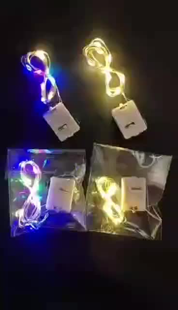 Anbolt COD Lampu LED Tumblr 1M/2M Lampu Dekorasi Idul Fitri 3 Mode Lampu Lampu LED Berkabel Lampu Layang-layang Lampu Berkedip dengan Baterai Tembaga