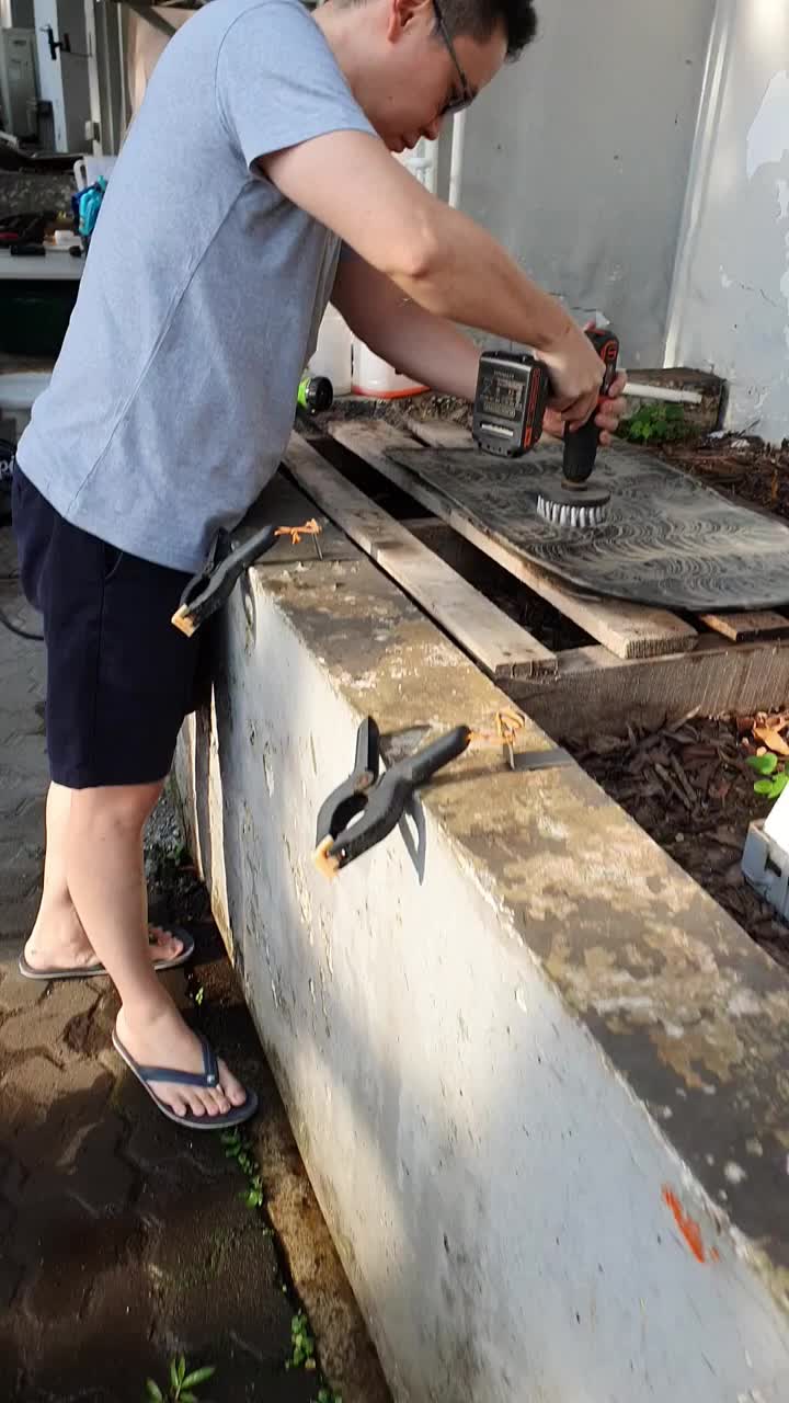 Mata Bor Kepala Sikat Bor Listrik Drill Cleaning Head Brush Kit