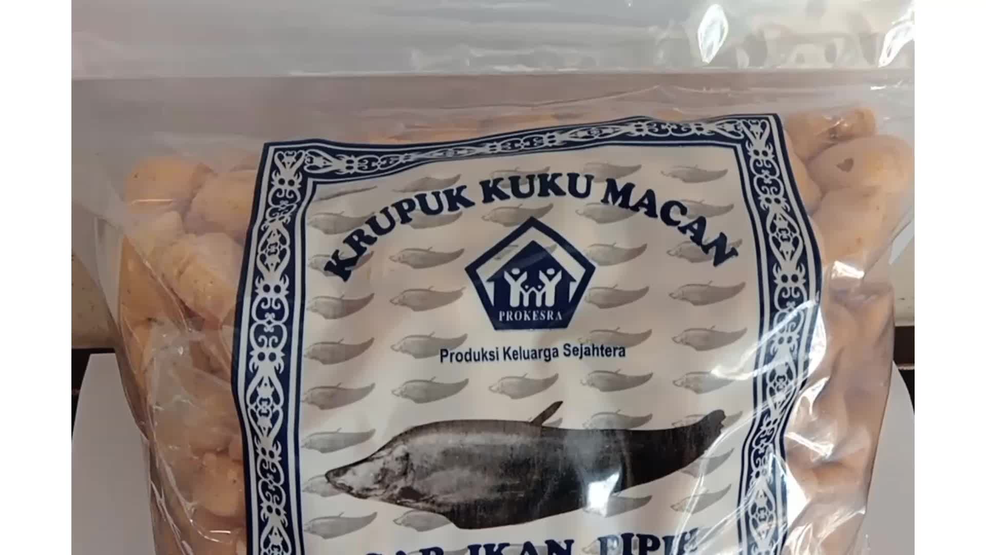 Amplang Kuku Macan Cap Ikan Pipih khas Samarinda 170gr (Kemasan Kecil)