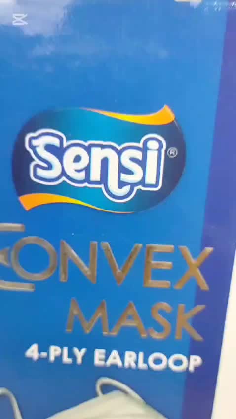 Masker Sensi Convex Mask 4 Ply Earloop - Pcs Satuan