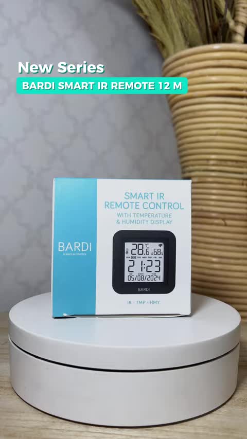BARDI Smart IR Remote Control 12M with Temperature Humidity Display WiFi