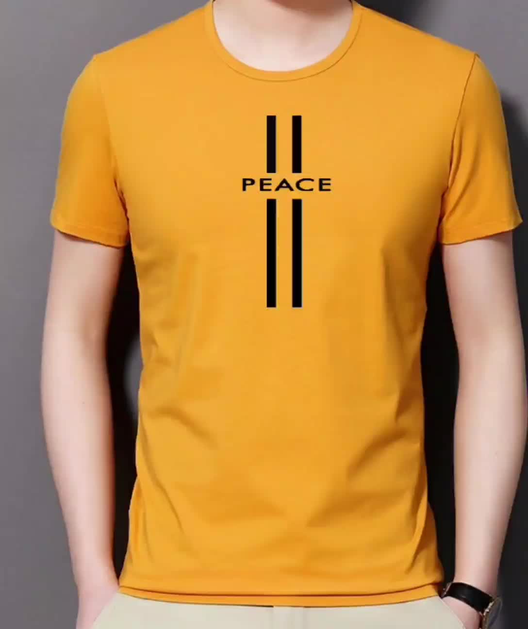 Kaos Peace Pria Dewasa Baju Cowok Distro Lengan Pendek Baju Kaos Pria Dewasa Peace Katun Oblong Keren Lembut Nyaman Motif Sablon Tebal Simple