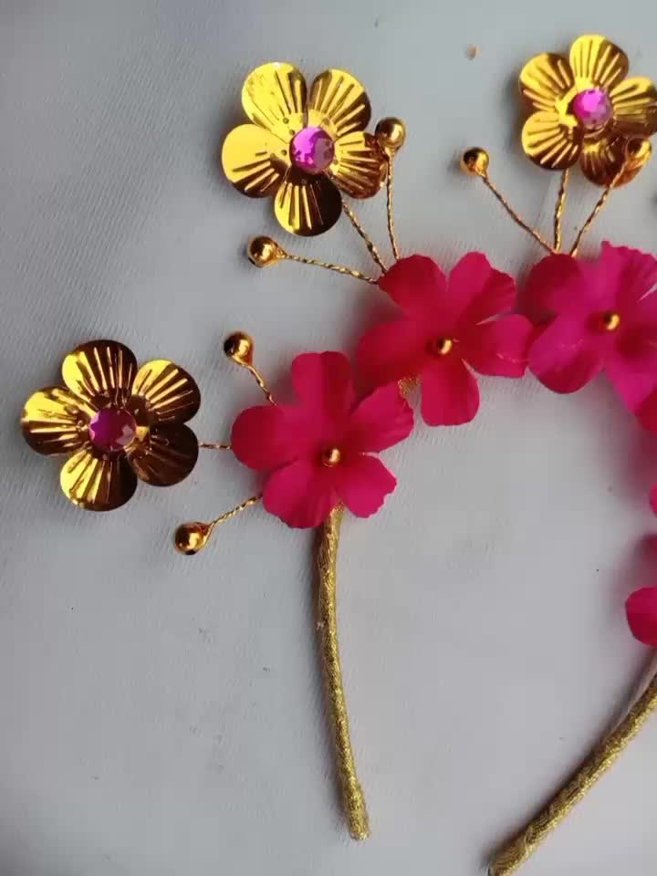 Mahkota bando SAKURA PINK tarian pernikahan karnaval Kartini dll