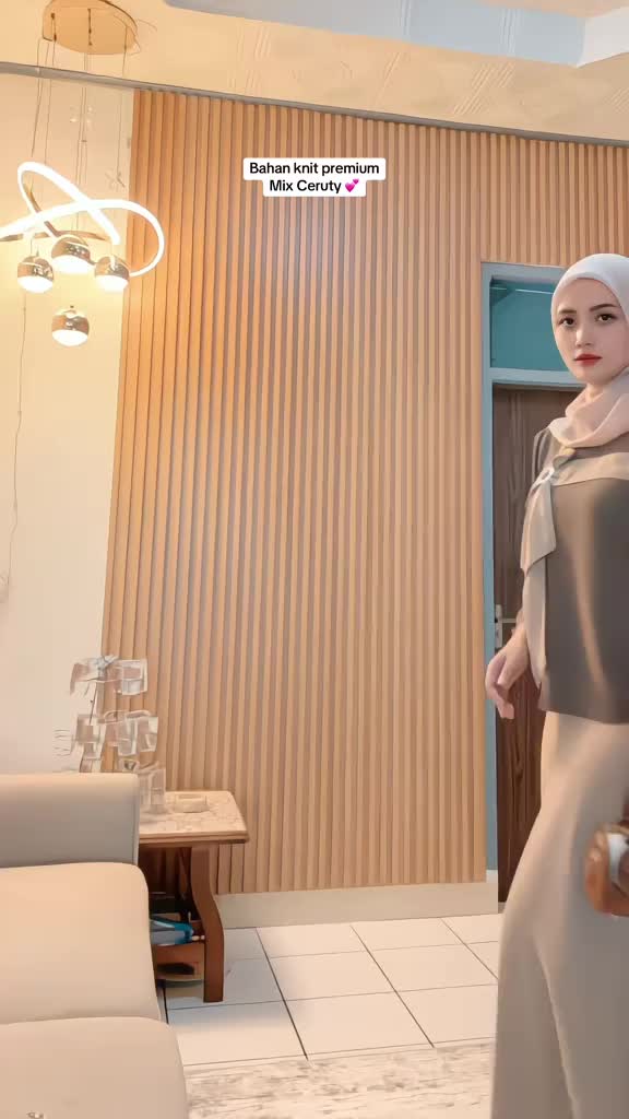 Parayou - Set Rok Exclusive Snowrib Mix Ceruty + Hijab PollyCotton OneSet Premium Wanita Simple Elegant Anggun Setelan atasan dan Bawahan Muslim Gamis