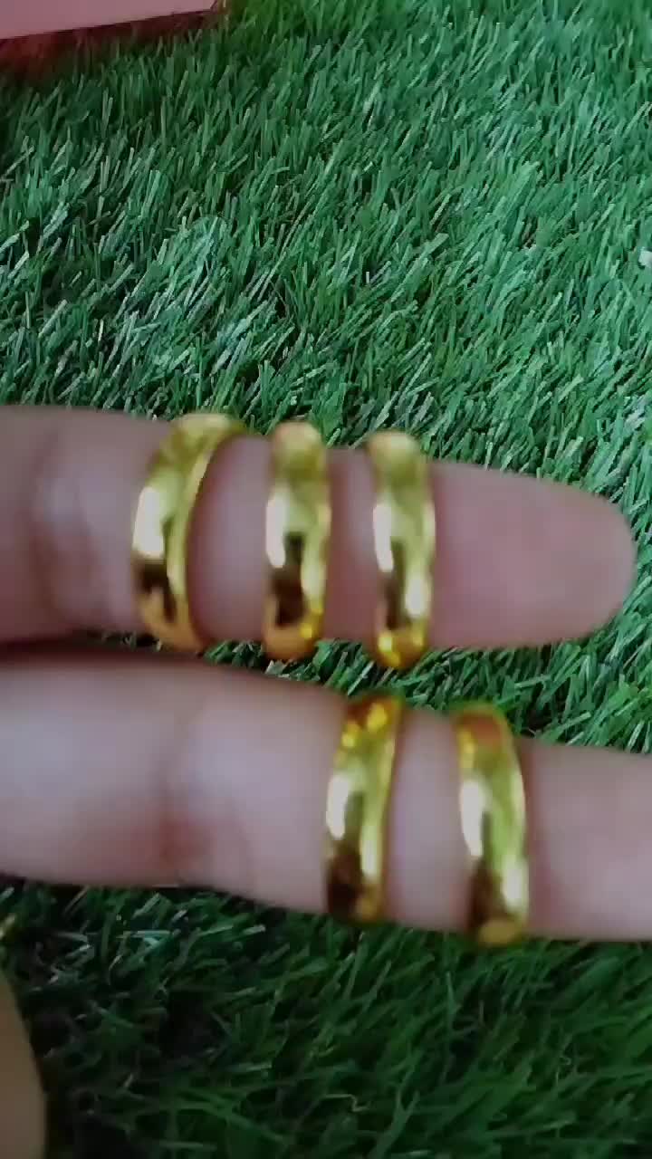 cincin polos sepuhan lapis emas24 murahhhh