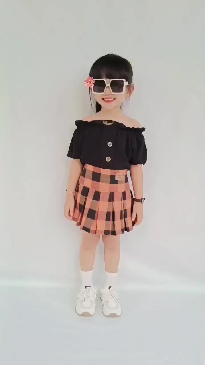 Setelan Cheryl Anak Perempuan 1-10 Tahun with Rok Celana - OneSet Parsel
