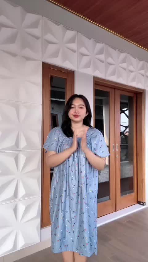 Daster Fuji Erika Lengan Lonceng Jumbo LD 120 Bahan Rayon Busui Friendly  Kancing Nyaman Ibu Menyusui Bumil