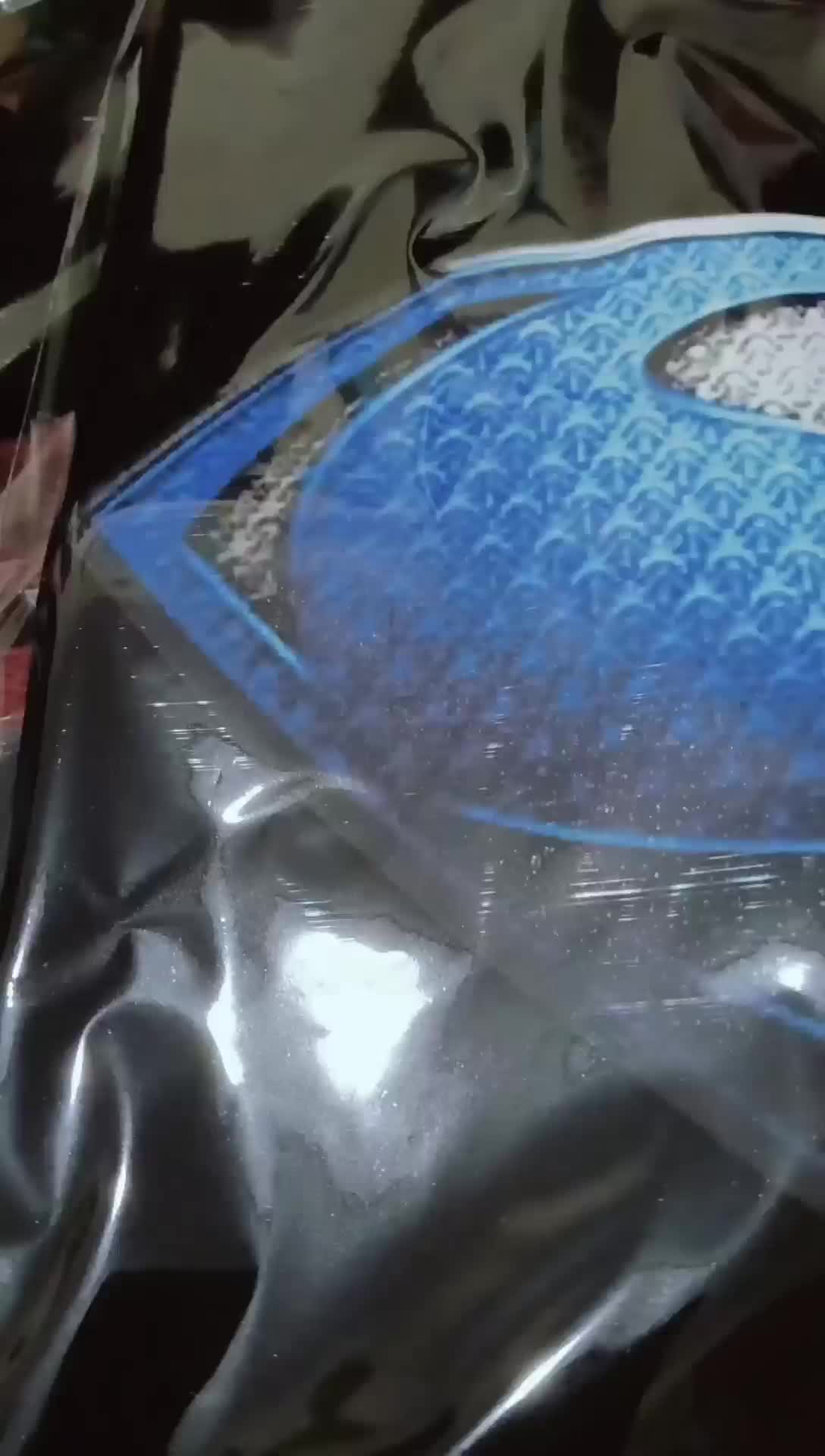 Kaos Superman Biru Silver 3D HER-131 Baju Logo Superhero Dewasa