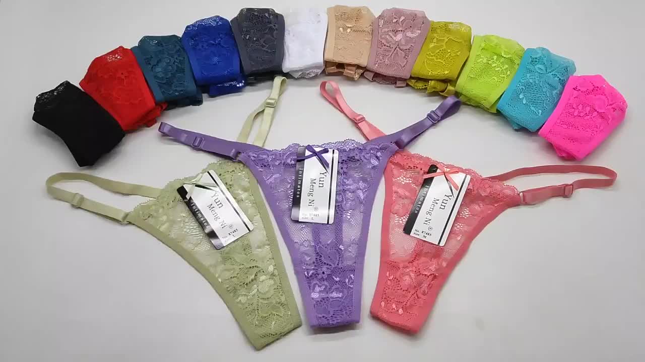 CELANA DALAM WANITA - THONG IMPORT PREMIUM 80% NYLON MODEL TALI BISA ADJUST ATAU DISESUAIKAN 87485 Nyaman Dewasa Motif