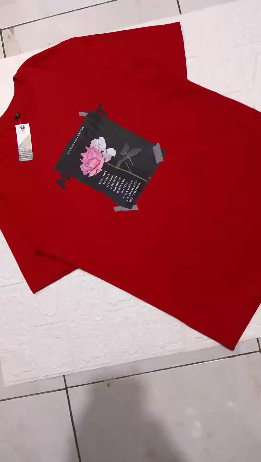 kaos distro Donal duck pink & midnight mawar pria wanita tshirt katun combed unisex merah cabe Lembut Keren  Baju Oblong