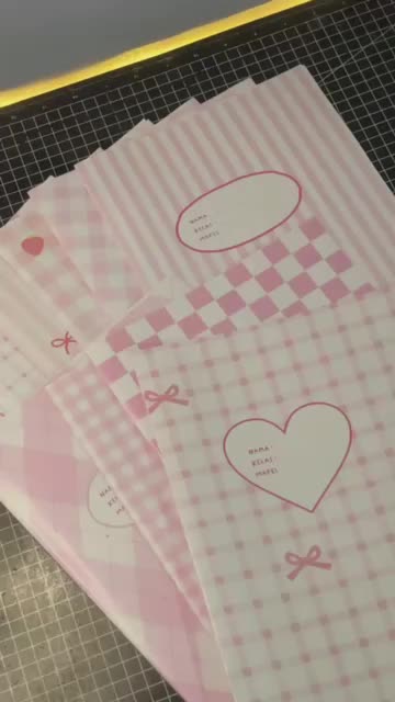 [Pink Series] ISI 10 SAMPUL BUKU ESTETIK SIDU / BIGBOSS Sampul Buku Aesthetic isi 10pcs - Sampul Buku | Samak Buku | Motif Estetik | Cover Book Aesthetic Paper