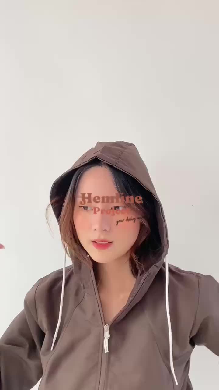 Aima Jaket Parasut Hoodie by Hemline Project - Khaki
