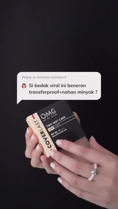 OMG Oh My Glam Coverlast Two Way Cake/ Bedak Padat/ Kontrol Minyak 8 Jam