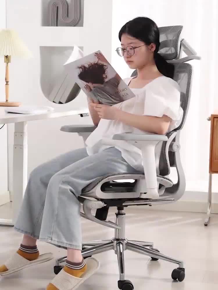 HANRIVER & KUCADI  Kursi Ergonomis / Kursi Kantor / Kursi Komputer / Kursi Gaming / Office Chair/ Kursi Belajar / Kursi Kerja / Kursi Putar / Kursi Jaring [ Garansi lima tahun ]
