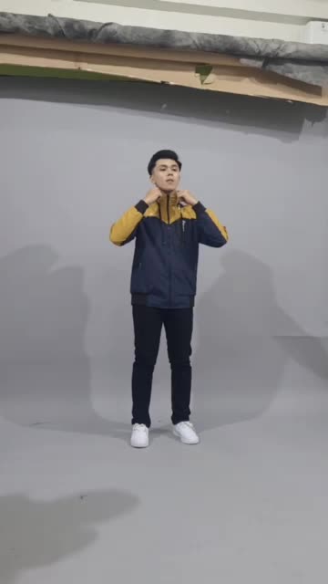 Jaket Boalak Balik Reversible Taslan JN Casual Distro Original - Tahan Air dan Angin - Waterproof, Panjang