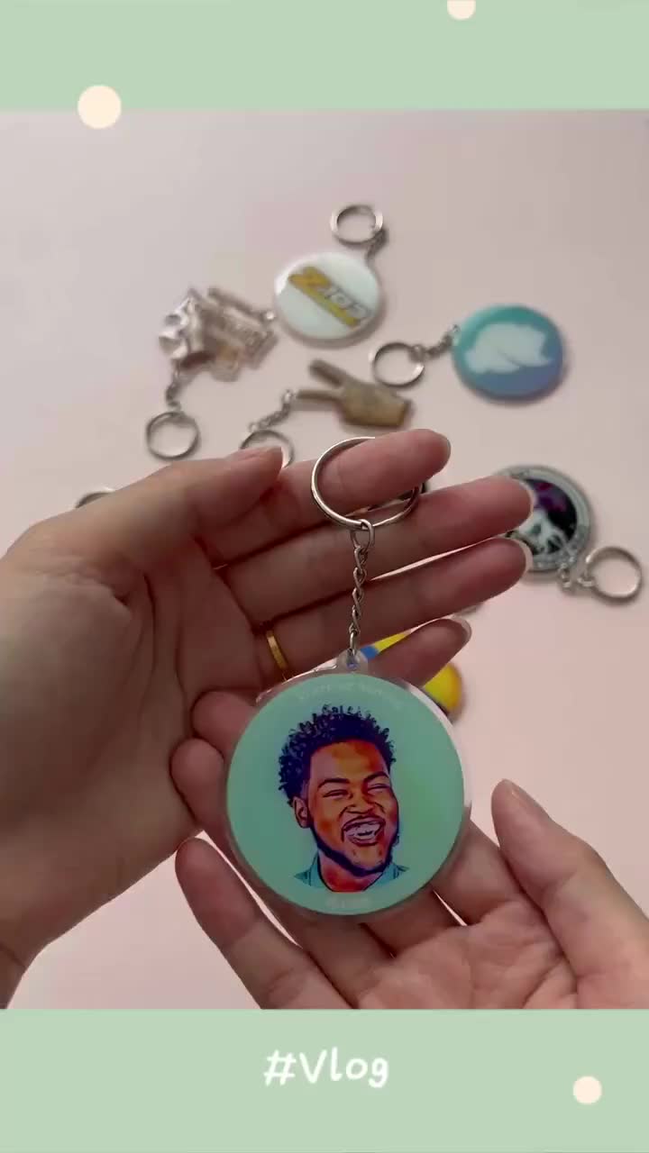Premium Custom Ganci UV Print Acrylic - Gantungan Kunci Keychain Akrilik mobil motor rumah kamar kos kosan hotel villa kantor