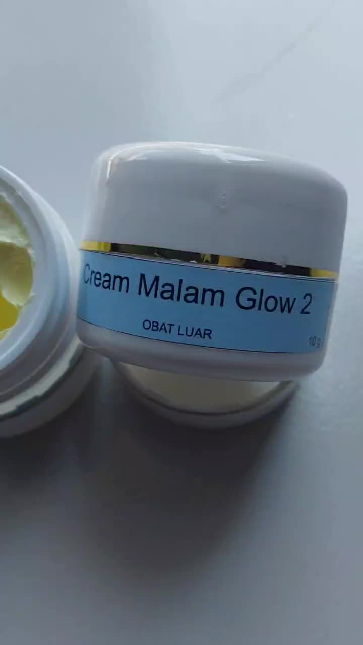Glow 2 Cream Malam Semua Jenis Kulit - Meningkatkan Glowing & Memutihkan Wajah Perawatan Mencerahkan