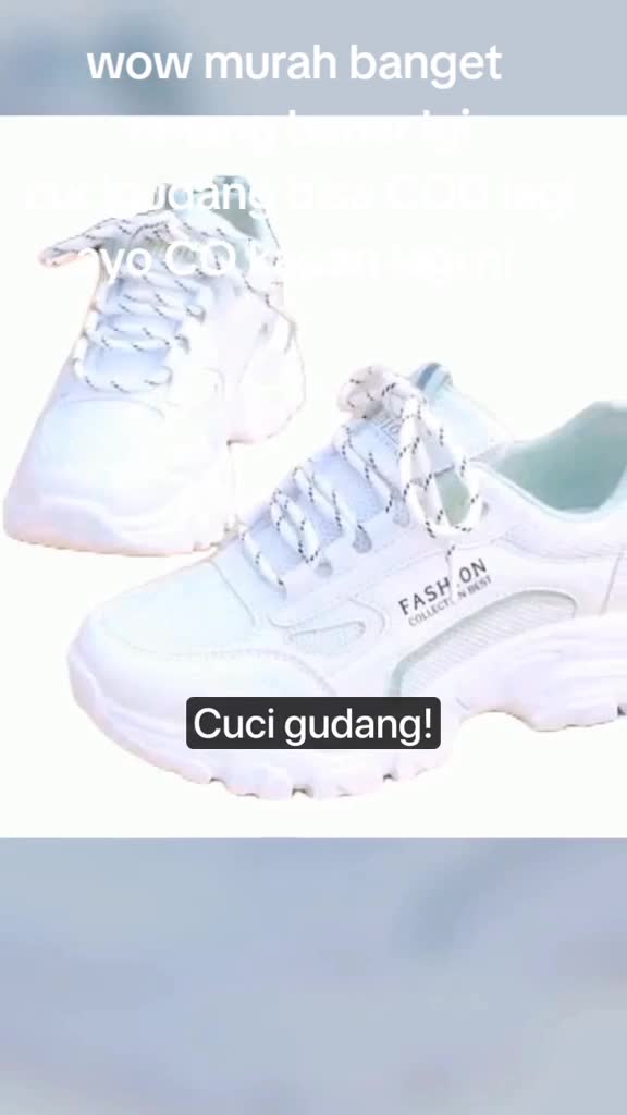 sepatu snaekers wanita FCB style sepatu casual REALPICT Shoes Sneakers Putih