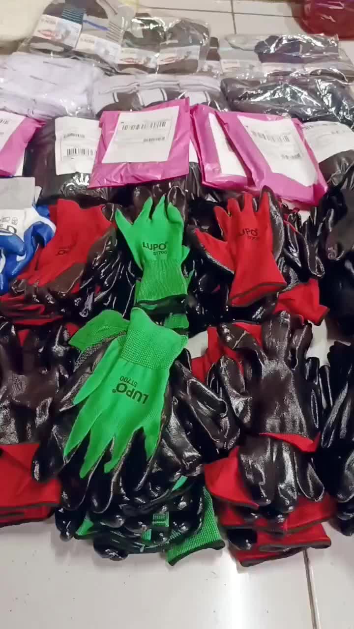 Sarung tangan karet antislip lupo/sarung tangan proyek pria 1 pasang