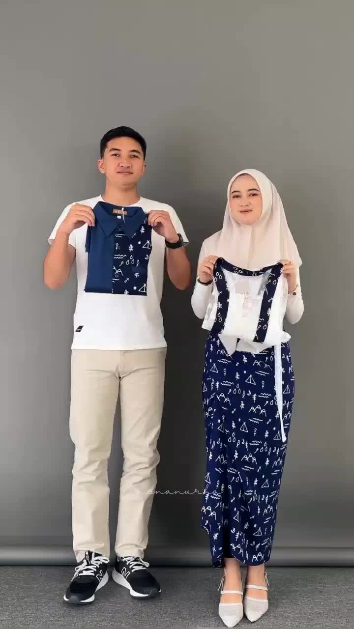 Debatik - Setelan Outer kebaya batik couple kebaya kondangan lamaran wisuda outfit kekinian modern baju pasangan Wanita Cantik Katun Sarimbit Polos Panjang