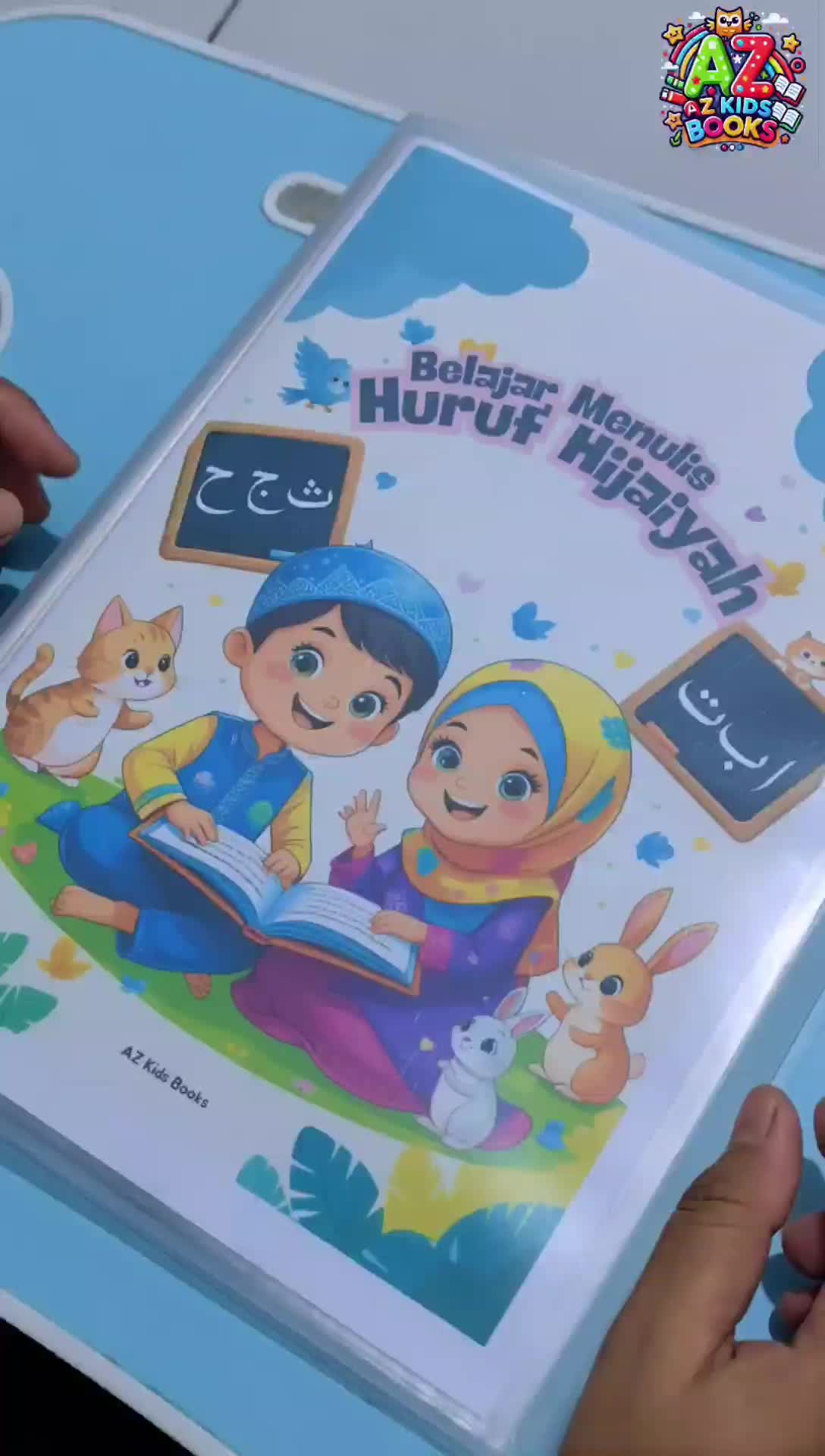 Buku Belajar Menulis Huruf Hijaiyah Worksheet Anak usia 3 4 5 6 7 Tahun Pra TK Paud SD Fun Learning Wipe and Clean Alat Edukasi Stationary aktivitas