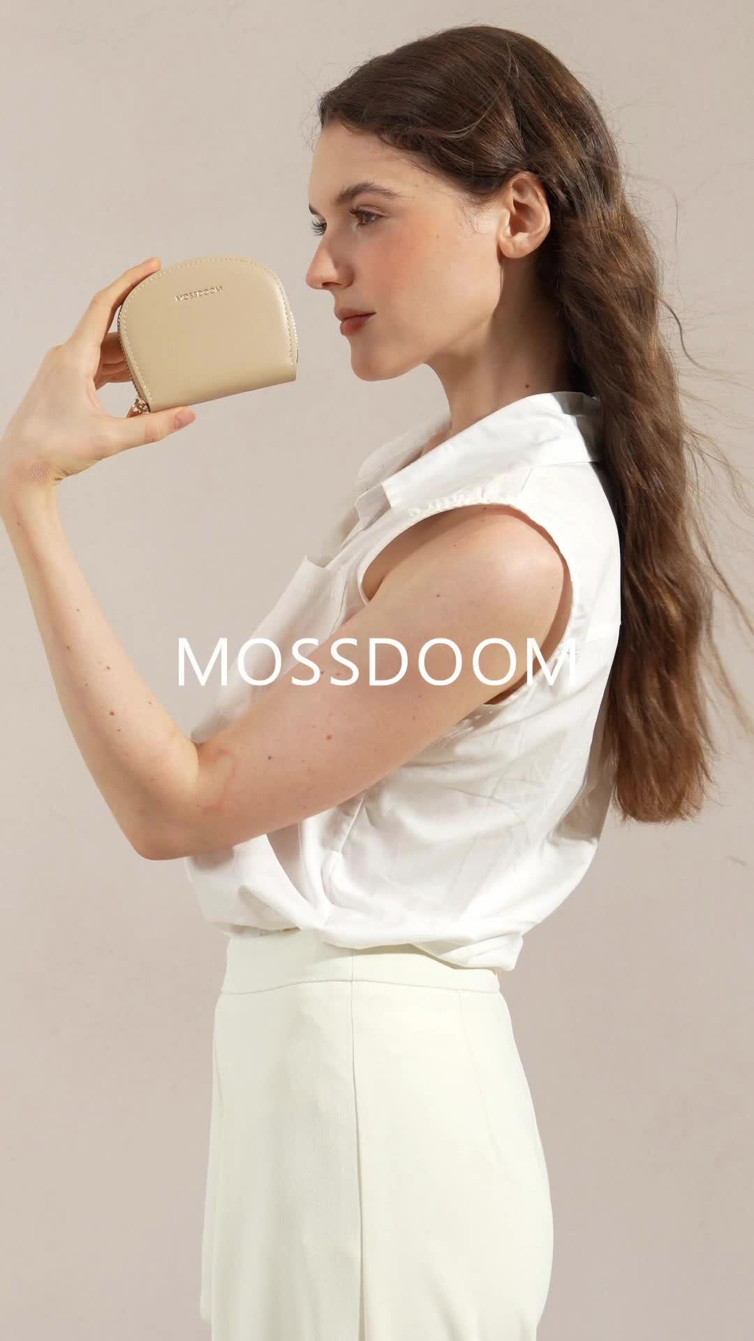 MOSSDOOM Dompet Kartu Elfrea Card Holder Setengah Bulat Wallet Zip Wanita