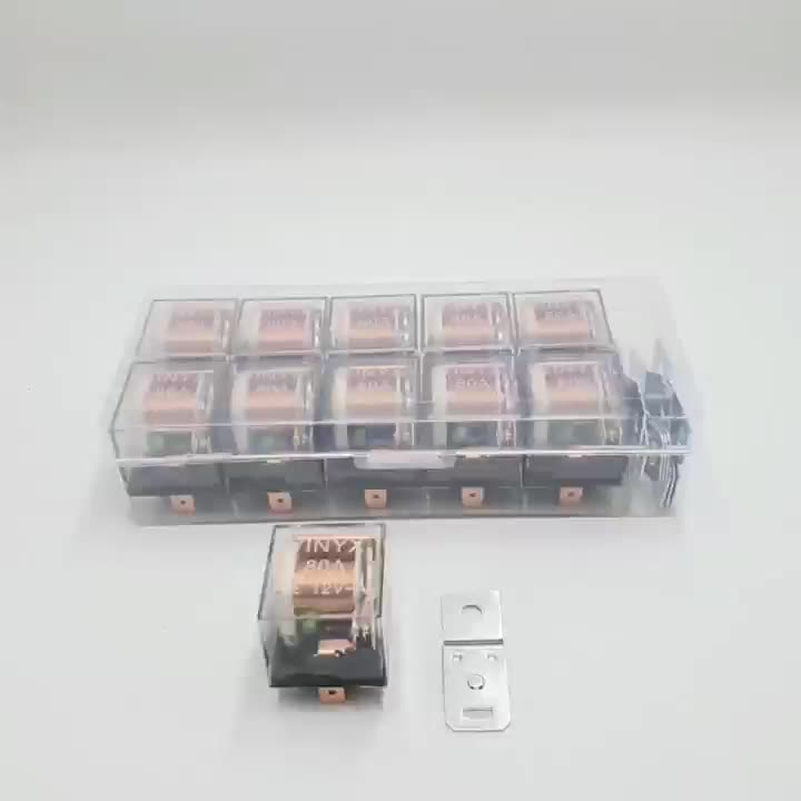 Relay Rilay Klakson Lampu LED Alarm Motor Mobil 80A 12V 4 Pin Kaki
