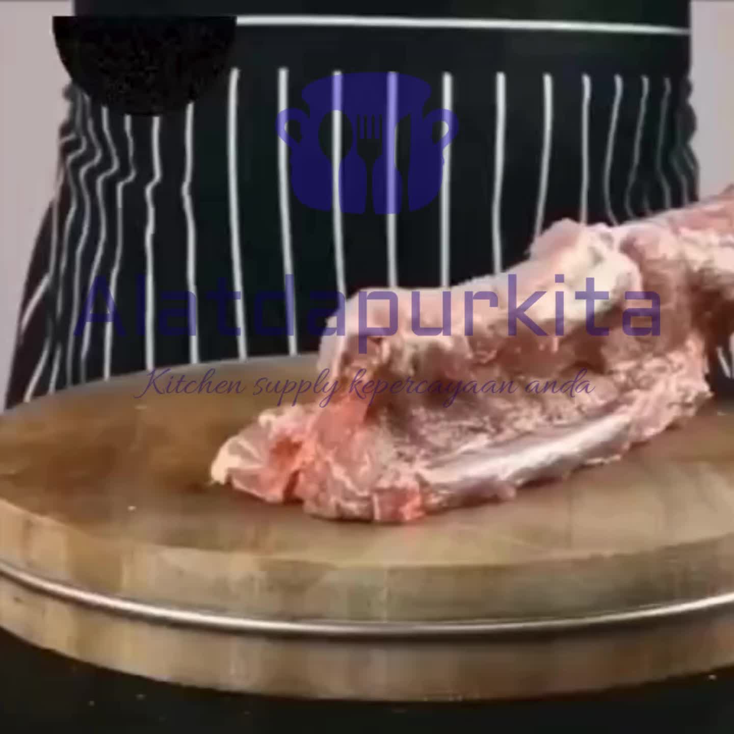 Pisau Potong Daging Cincang Super Tajam Parang Golok Cacah Tulang Jumbo Bahan Baja Stainless Khusus