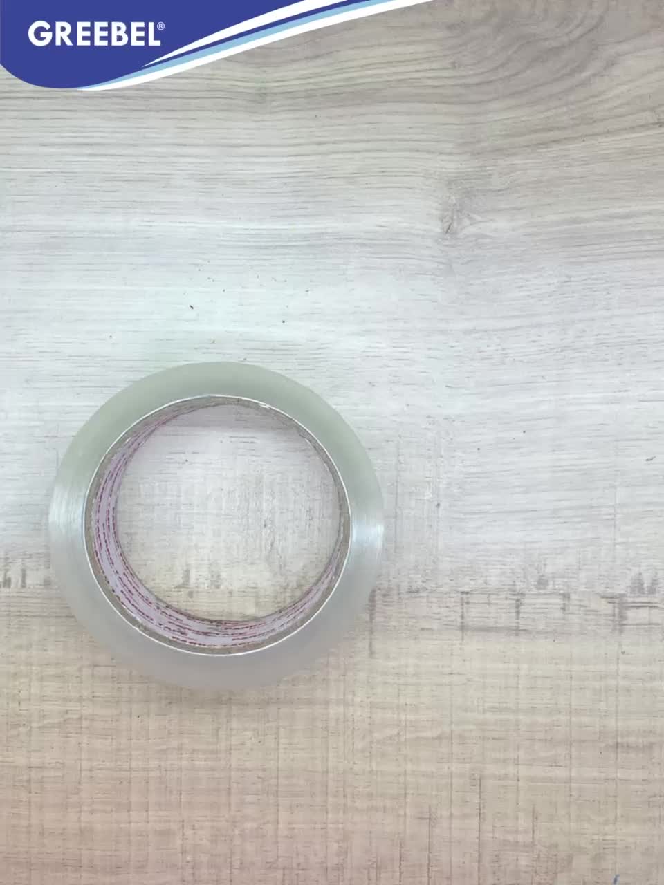 GREEBEL Lakban Transparan 45 mm dan 48 mm x 80 Yard  / Lakban / Selotip / Opp Tape Transparent (1 PCS)