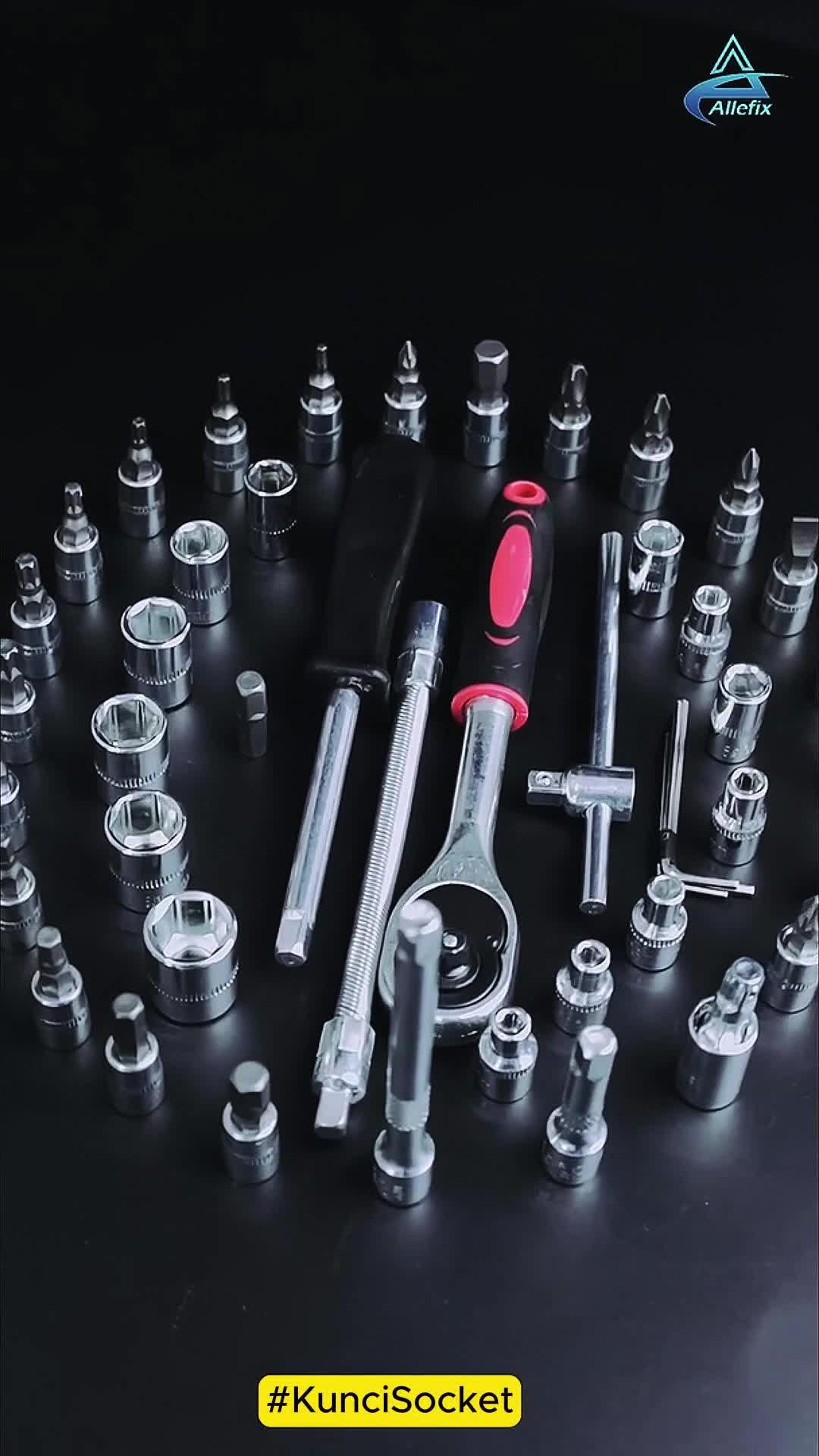 Set Kunci Socket 46 PCS Kombinasi Peralatan Reparasi Motor-G10028