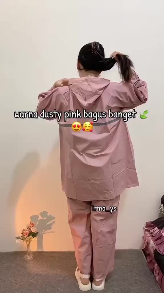 JAS HUJAN PRIA DAN WANITA Setelan rok BY SCORPIO WATERPROOF TAHAN AIR ringan warna hitam mantel aesthetic jashujan volkrain jashu jan travelling rainball grey wateeproof warna lain Pink Pvc