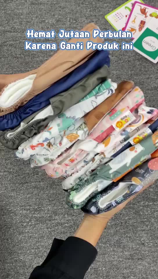 BABYLEON Clodi 0-3Th Clodi Print+ Insert Popok Kain Bayi Baby Cloth Diapers Diaper Newborn BY-830 BY-831