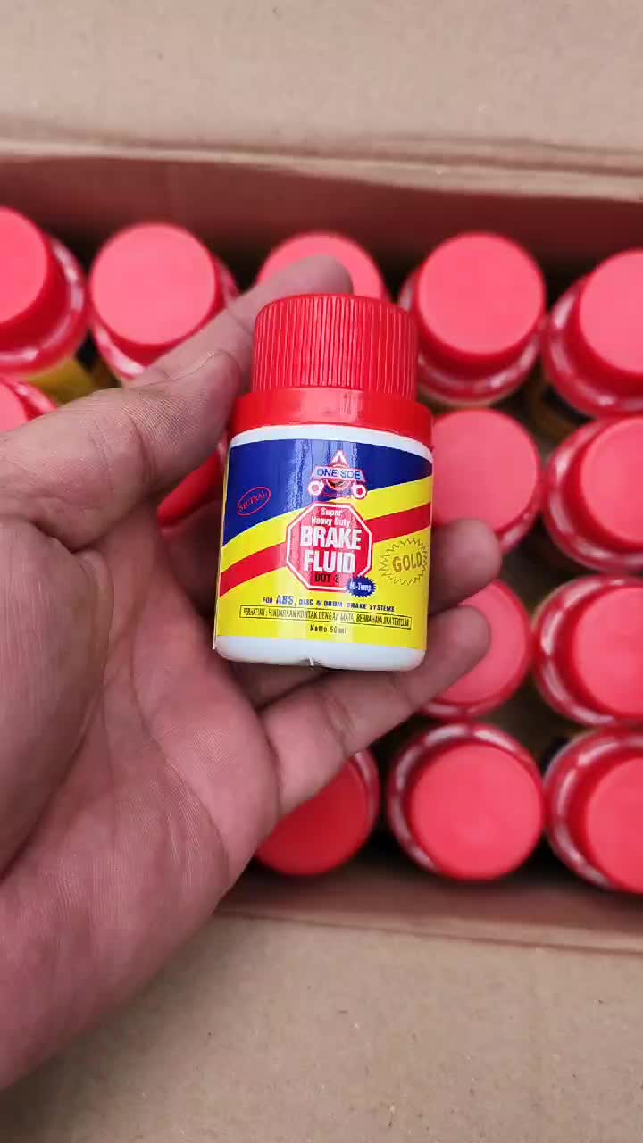 5 PCS MINYAK REM DOT 3 ONE SOE 50 MINYAK REM DOT 3 ONE SOE 50 ML untuk Sepeda Motor - Motorcycle Kendaraan