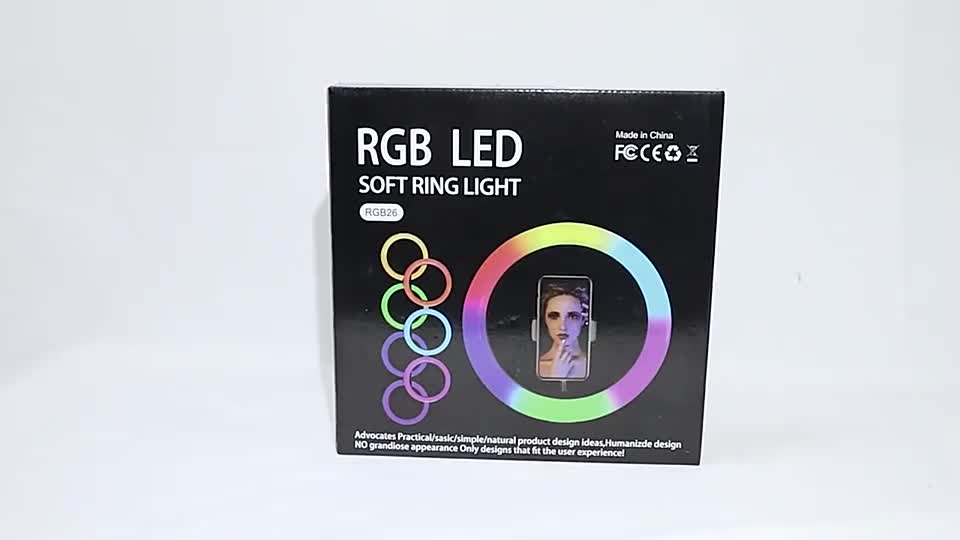 Ringlight LED RGB 26 cm dan 33 cm Tripod 2.1 Meter