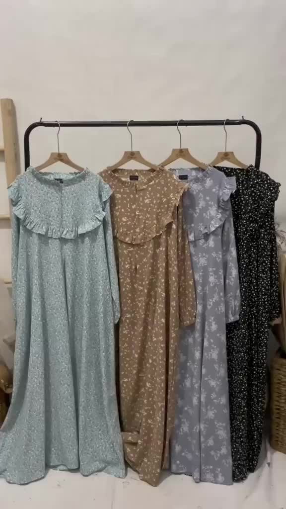 Jumbo Gamis Seya crinkle ld 120 130 dan 140 cm