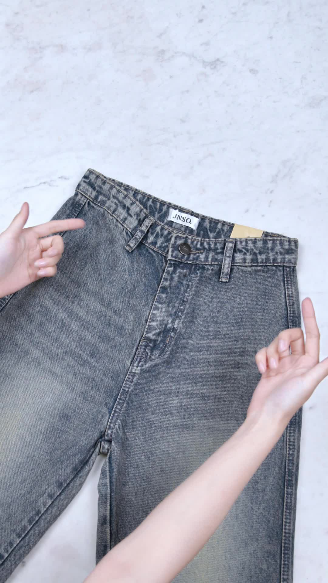 JINISO RELAX - 778 Kulot Highwaist Celana Jeans Wanita