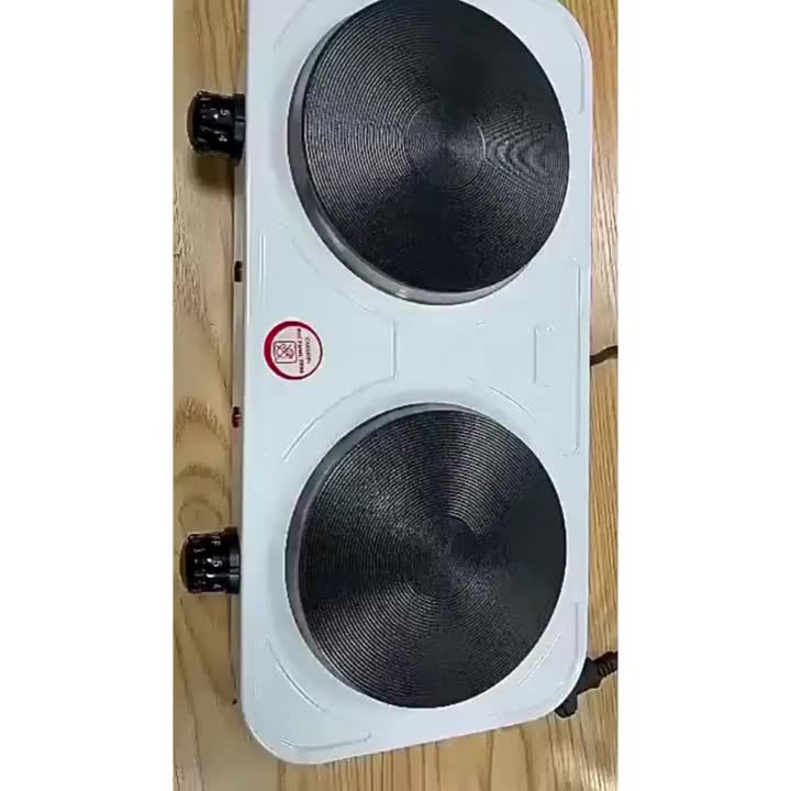 BERGARANSI Taffware Kompor Listrik 2 Tungku Hemat Listrik Portable Serbaguna Hot Plate 2000W WY 04B