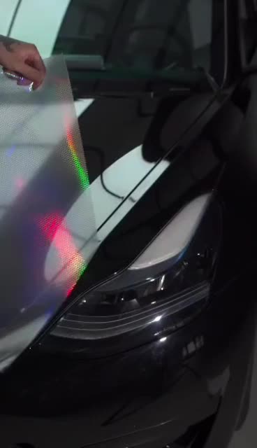 Skotlet Hybrid hologram sarang tawon transparan tembus untuk variasi lampu mika motor mobil Motorcycle