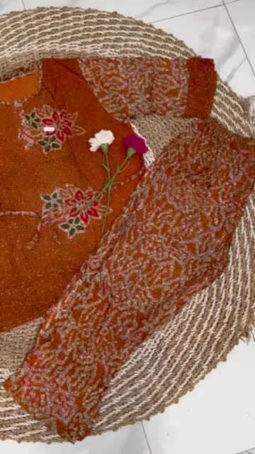 Setelan Cp Gogo Rainbow Lengan 3/4 Ld 130 Saqueena Batik Celana Panjang