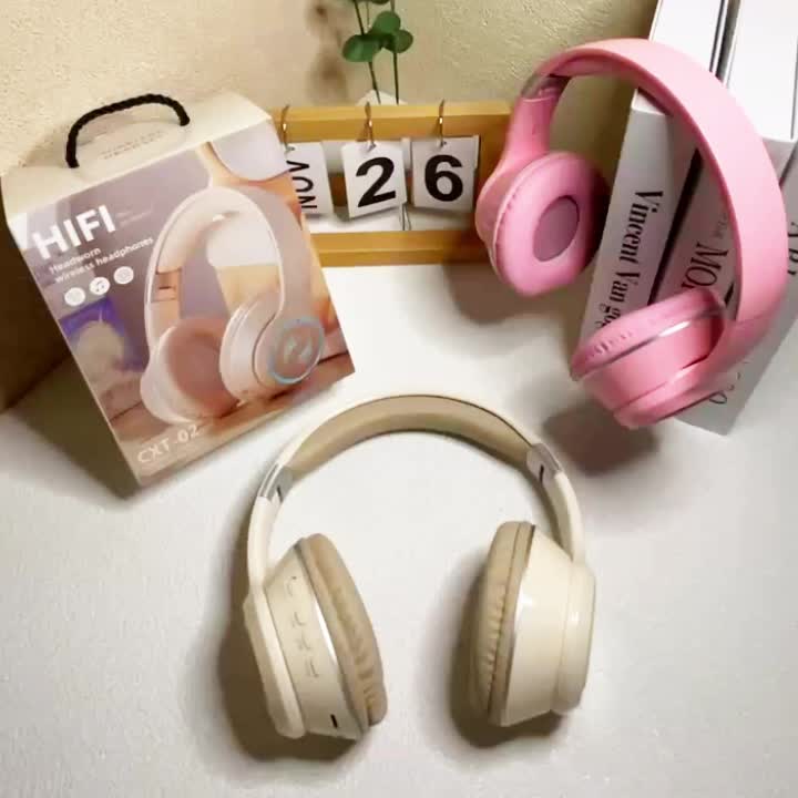 SmartBird Headphone CXT-02 LED Light Bluetooth Wireless Headset Stereo Hifi Sound Game Music RGB Earphone Can talk