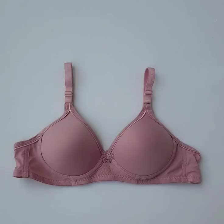 5 Pcs Bh Katun Polos Lembut Bra Tanpa Kawat Busa Tipis Wanita Remaja