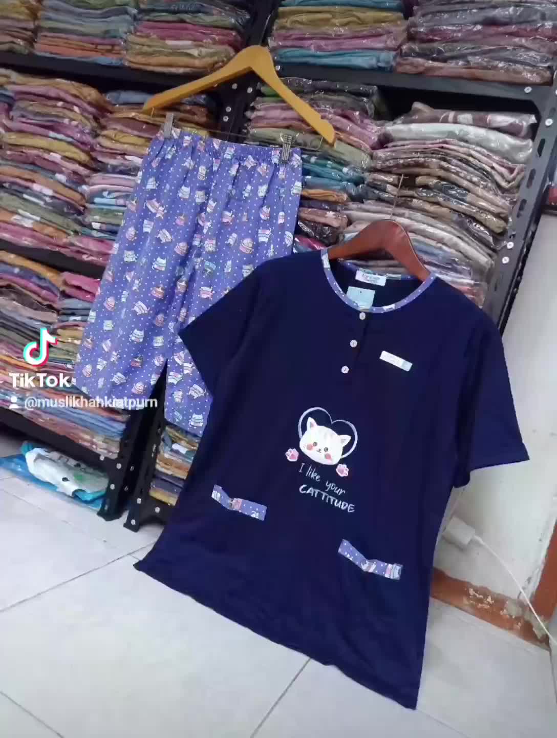 FOREVER SWEET BAJU TIDUR SETELAN CELANA PENDEK BABYDOLL MAMASIZE