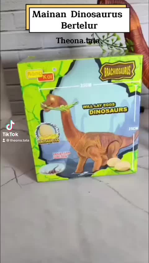 MAINAN ANAK DINOSAURUS BRACHIOSAURUS BERTELUR BORN EGG NO.66050