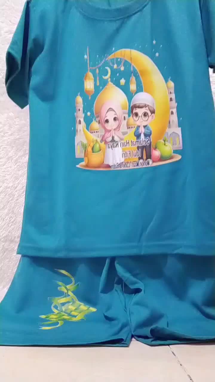 BAJU IDULFITRI SETELAN ANAK-ANAK DARI USIA 2-10 TAHUN, UNISEX Muslim Lebaran